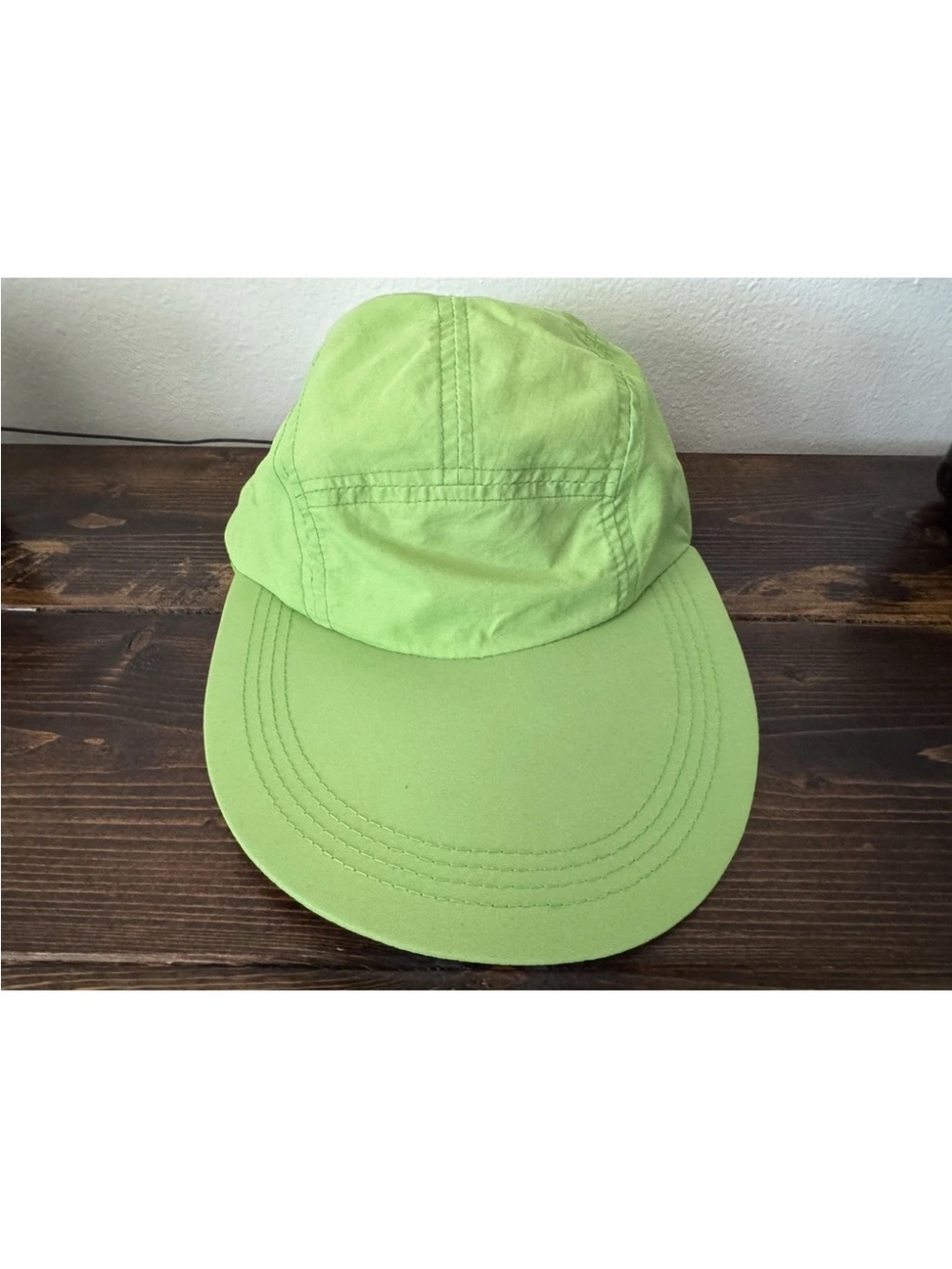 Overlooking The Hudson Lime Green Casual 5-Panel Cap
